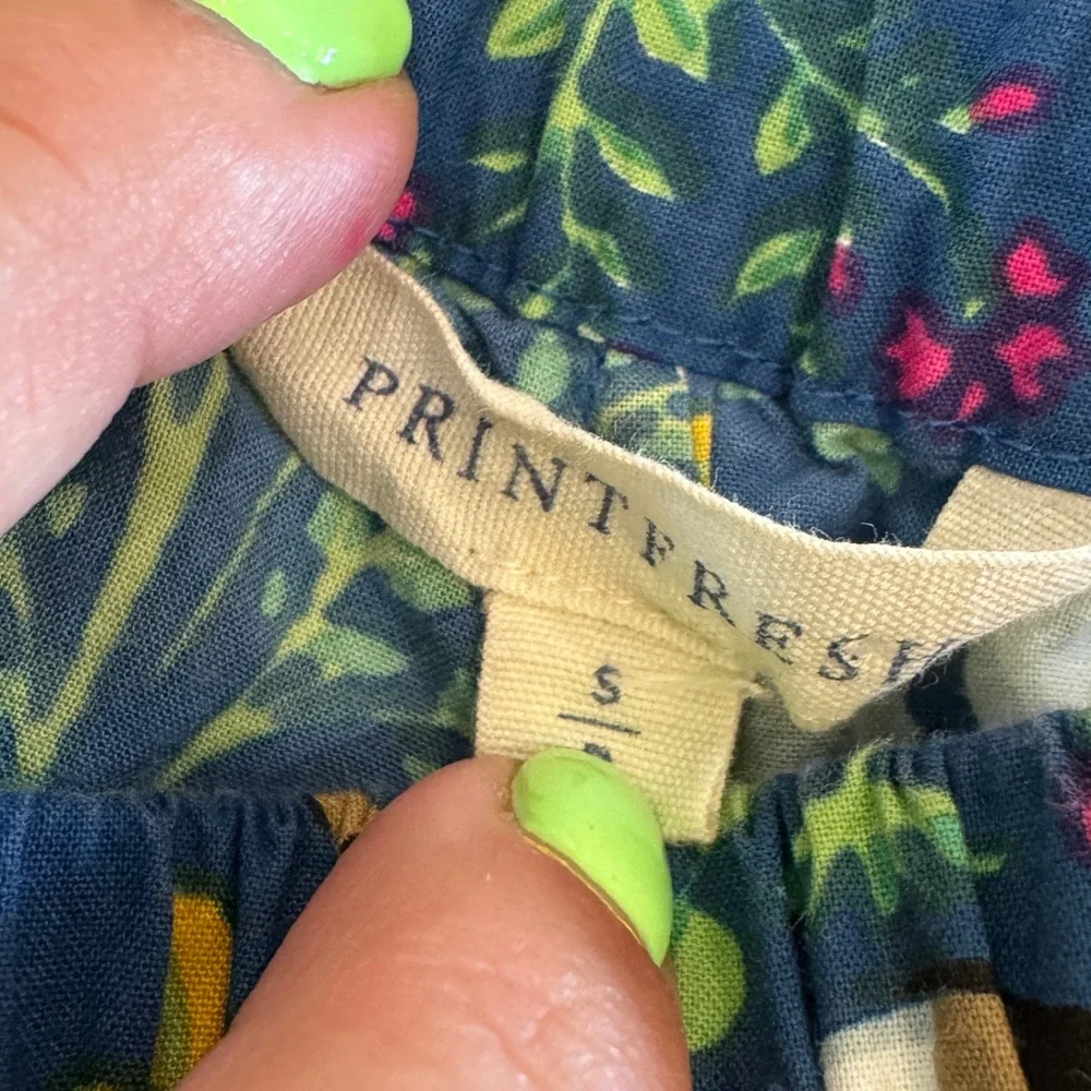 Printfresh Blue Floral & Dog-Print Short Pajama Set